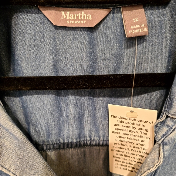 mark. Blue Denim Women's Top - Picture 3 of 8